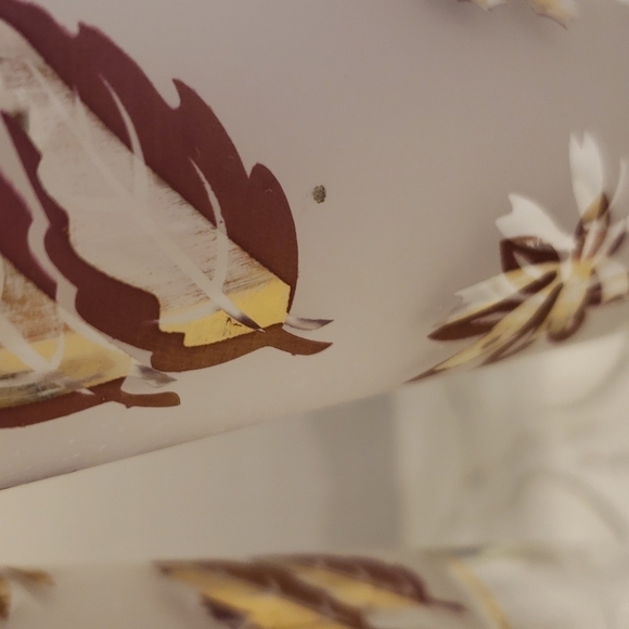 SET of 6 Libbey Pilsner Flute stem Beer glasses Frosted gold leaf 8.25" x 2.75" - Picture 6 of 12